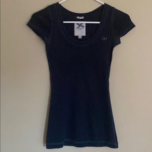 Gilly Hicks Cheeky Stretch navy blue top